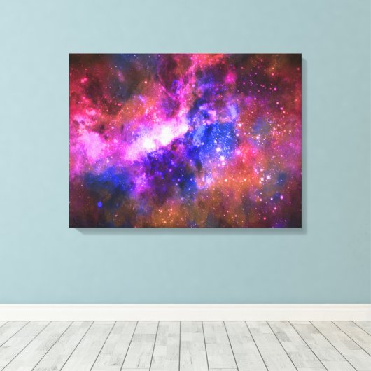 galaxy canvas afdruk (Insitu (Houten vloer))