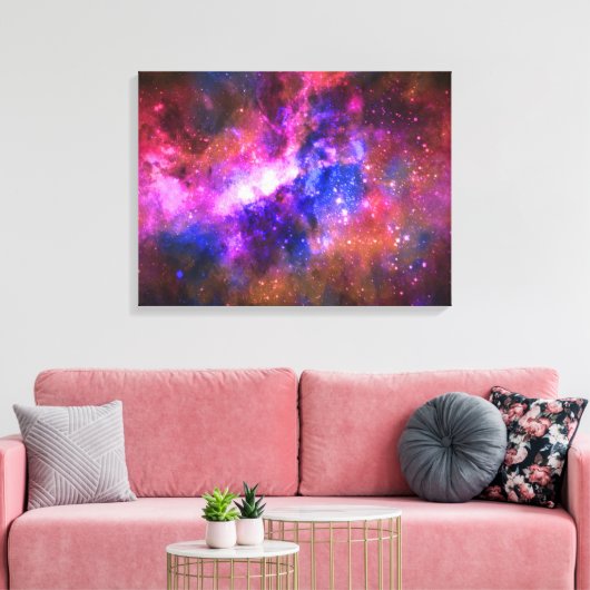 galaxy canvas afdruk (Insitu (Woonkamer))