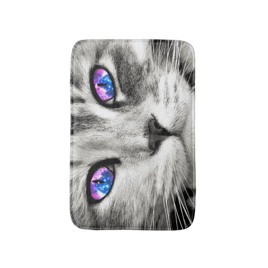 Galaxy Cat Bath Mat (Voorkant Verticaal)