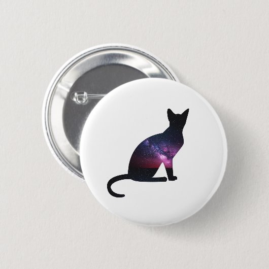 Galaxy Cat Button (Voorkant /achterkant)
