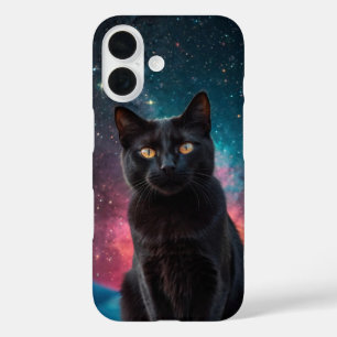 Galaxy Cat Dream iPhone 16 Hoesje