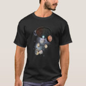 Galaxy Cat Himalayan Ragdoll Birman Cool Cat And K T-shirt (Voorkant)