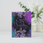 Galaxy Cat-Kaart zonder teug Briefkaart (Staand voorkant)
