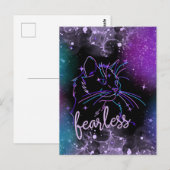 Galaxy Cat-Kaart zonder teug Briefkaart (Voorkant / Achterkant)