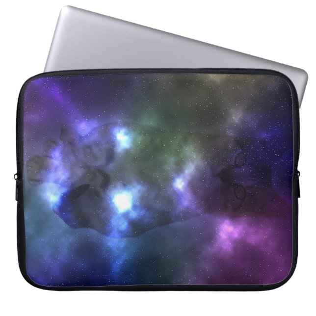 Galaxy Cat Neopree-laptophoes van 15 inch Laptop Sleeve (Voorkant)