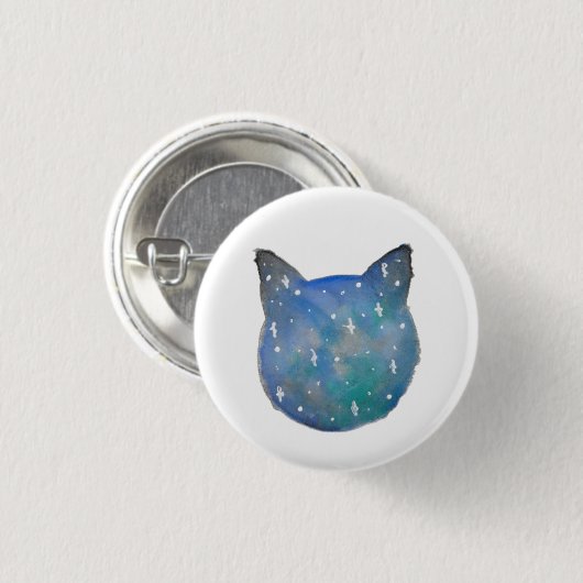 Galaxy Cat Pinback Button (Voorkant /achterkant)