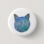 Galaxy Cat Pinback Button (Voorkant)