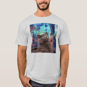Galaxy Cat Surprise T-shirt