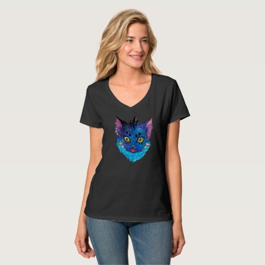 Galaxy Cat T-shirt (Voorkant volledig)