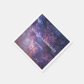 Galaxy Celestial Consellation Sky Elegant Bruiloft Servet (Hoek)