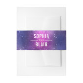 Galaxy Celestial Sterren Bruiloft Diner Gepersonal Uitnodigingen Wikkel (Voorkant Voorbeeld)