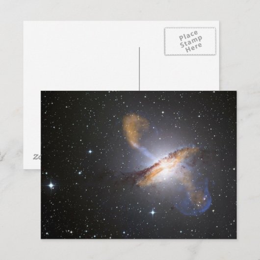Galaxy Centaurus A Briefkaart (Voorkant / Achterkant)