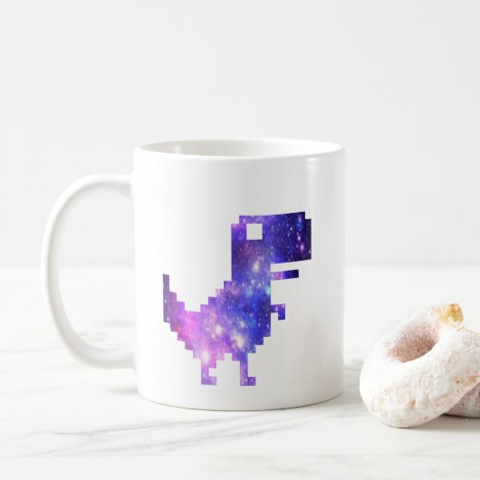 Galaxy Chrome T-Rex Koffiemok (Met donut)