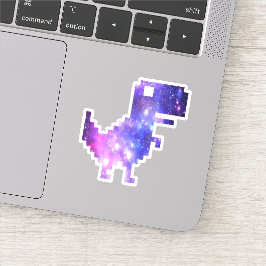 Galaxy Chrome T-Rex Sticker (Detail)