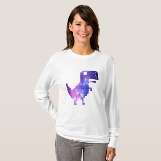  Galaxy Chrome T-Rex    T-shirt (Voorkant volledig)