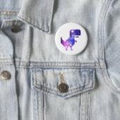 Galaxy Chrome T-Rex T-Shirt Ronde Button 5,7 Cm (In situ)