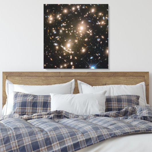 Galaxy Cluster Abell 370 Canvas Afdruk (Insitu (Slaapkamer))
