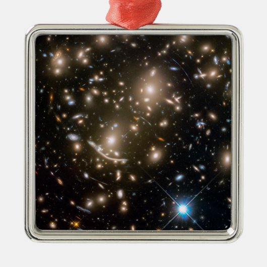 Galaxy Cluster Abell 370 Metalen Ornament (Voorkant)