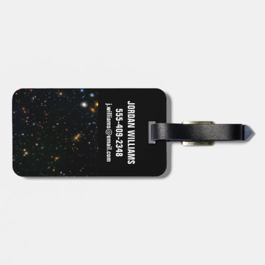 Galaxy Cluster Abell 370 Parallel Veld. Bagagelabel (Achterkant horizontaal)