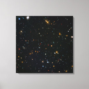 Galaxy Cluster Abell 370 Parallel Veld. Canvas Afdruk