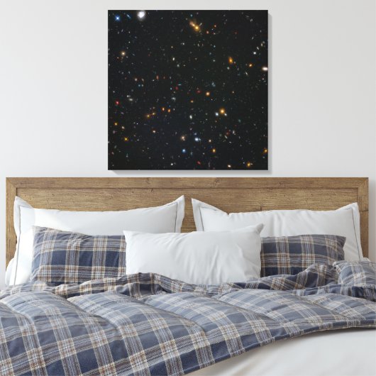 Galaxy Cluster Abell 370 Parallel Veld. Canvas Afdruk (Insitu (Slaapkamer))