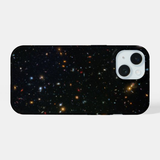 Galaxy Cluster Abell 370 Parallel Veld. iPhone 15 Case (Achterkant horizontaal)