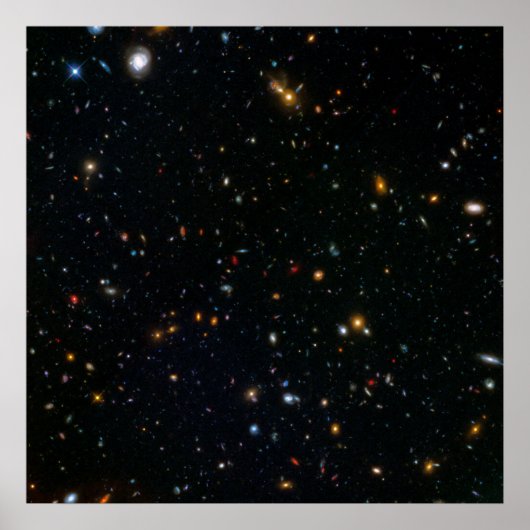 Galaxy Cluster Abell 370 Parallel Veld. Poster (Voorkant)