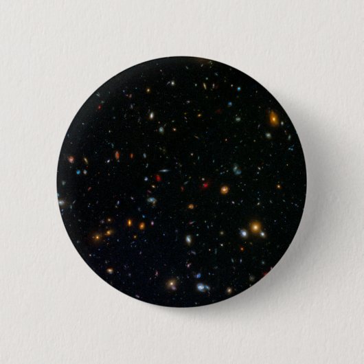 Galaxy Cluster Abell 370 Parallel Veld. Ronde Button 5,7 Cm (Voorkant)