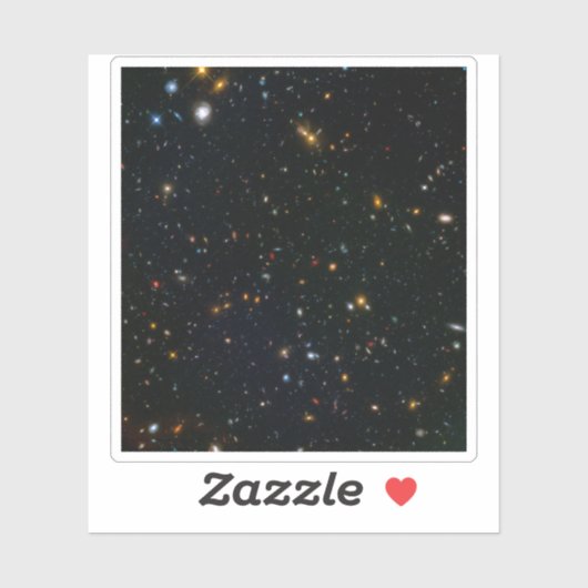 Galaxy Cluster Abell 370 Parallel Veld. Sticker (Vel)