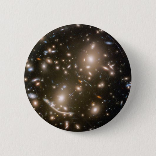 Galaxy Cluster Abell 370 Ronde Button 5,7 Cm (Voorkant)