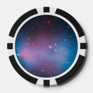 Galaxy Cluster 'El Gordo' met massagramkaart en rö Pokerchips