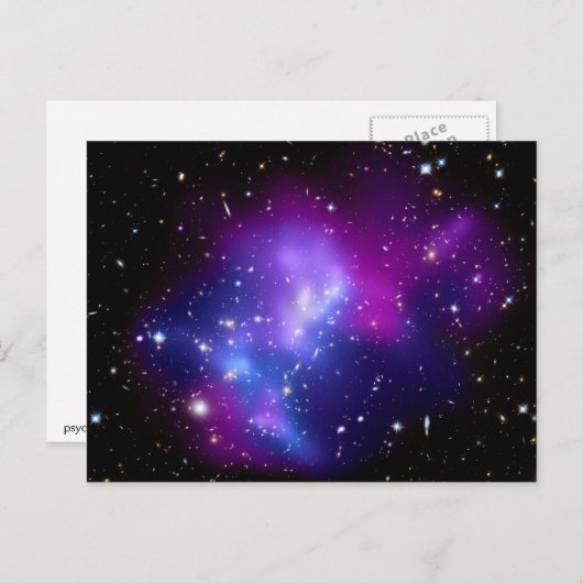 Galaxy Cluster MACS J0717 (Hubble Telescope) Briefkaart (Voorkant / Achterkant)