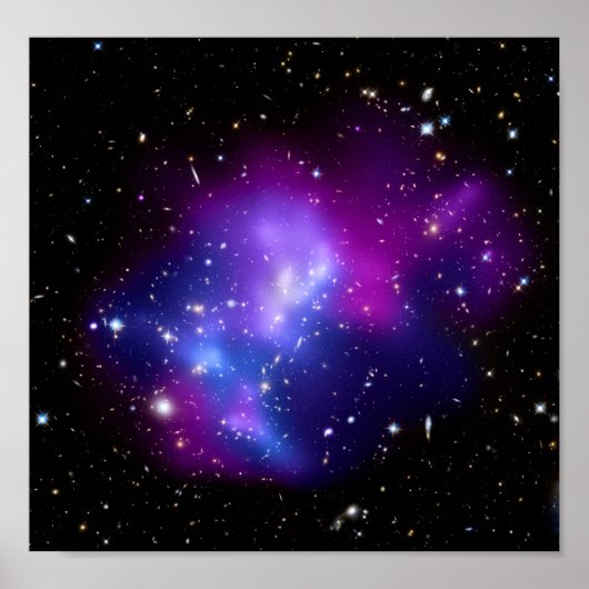 Galaxy Cluster MACS J0717 (Hubble Telescope) Poster (Voorkant)