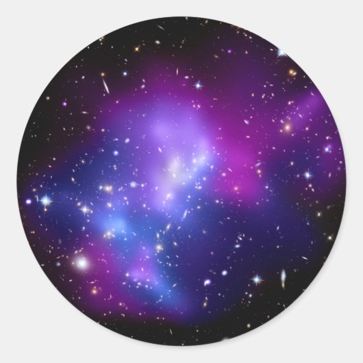 Galaxy Cluster MACS J0717 (Hubble Telescope) Ronde Sticker (Voorkant)