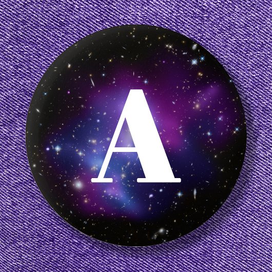 Galaxy Cluster MACS J0717 Paarse Celestial Foto Ronde Button 5,7 Cm