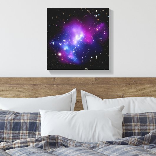 Galaxy Cluster MACS J0717 Ruimtefoto Canvas Afdruk (Insitu (Slaapkamer))