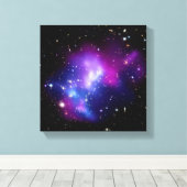 Galaxy Cluster MACS J0717 Ruimtefoto Canvas Afdruk (Insitu (Houten vloer))