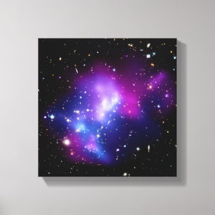 Galaxy Cluster MACS J0717 Ruimtefoto Canvas Afdruk