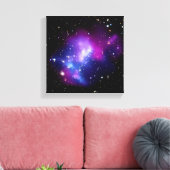 Galaxy Cluster MACS J0717 Ruimtefoto Canvas Afdruk (Insitu (Woonkamer))