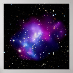 Galaxy Cluster MACS J0717 Ruimtefoto Poster