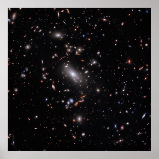 Galaxy Cluster MACS J1423 (NIRCam-Afbeelding) Poster (Voorkant)