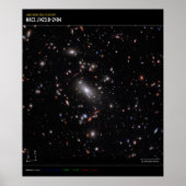 Galaxy Cluster MACS J1423 (NIRCam Compass Afbeeldi Poster (Voorkant)