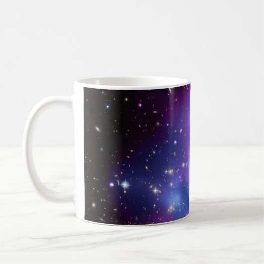 Galaxy Cluster Paars Celestial, volledige foto Koffiemok (Links)