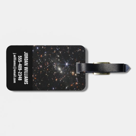 Galaxy Cluster Smacs 0723. Bagagelabel (Achterkant horizontaal)