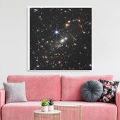 Galaxy Cluster Smacs 0723. Canvas Afdruk (Insitu (Woonkamer))