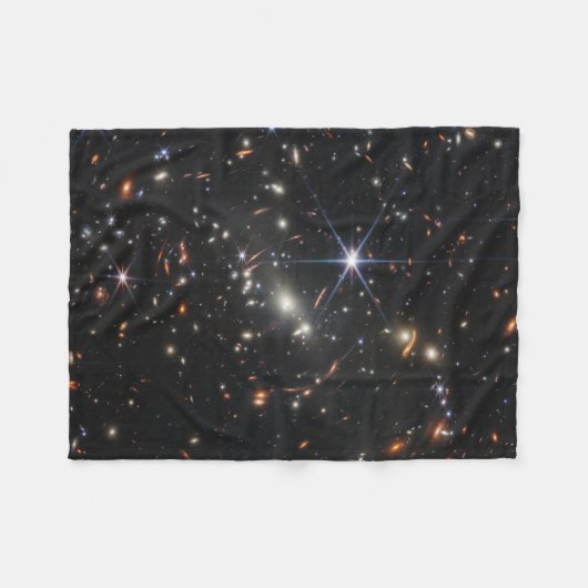 Galaxy Cluster Smacs 0723. Fleece Deken (Voorkant (Horizontaal))
