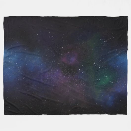 Galaxy Comic Nebula Fleece Deken (Voorkant (Horizontaal))