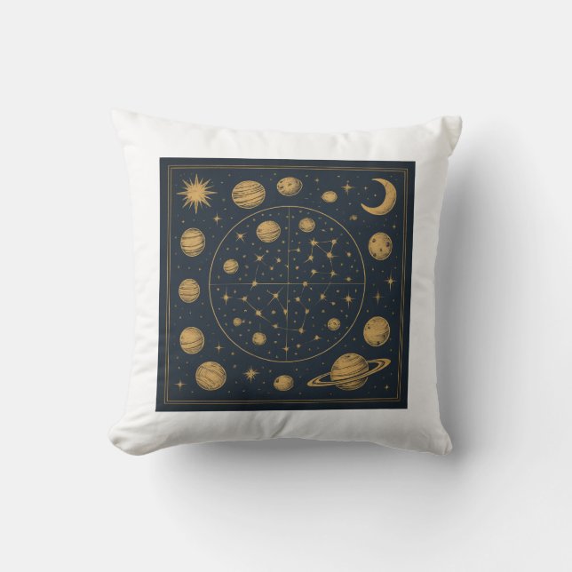 Galaxy Constellation Pillow Kussen (Voorkant)