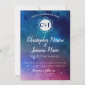 Galaxy Constellation Uitnodiging voor Huwelijk Ste (Voorkant)