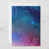Galaxy Constellation Uitnodiging voor Huwelijk Ste (Achterkant)